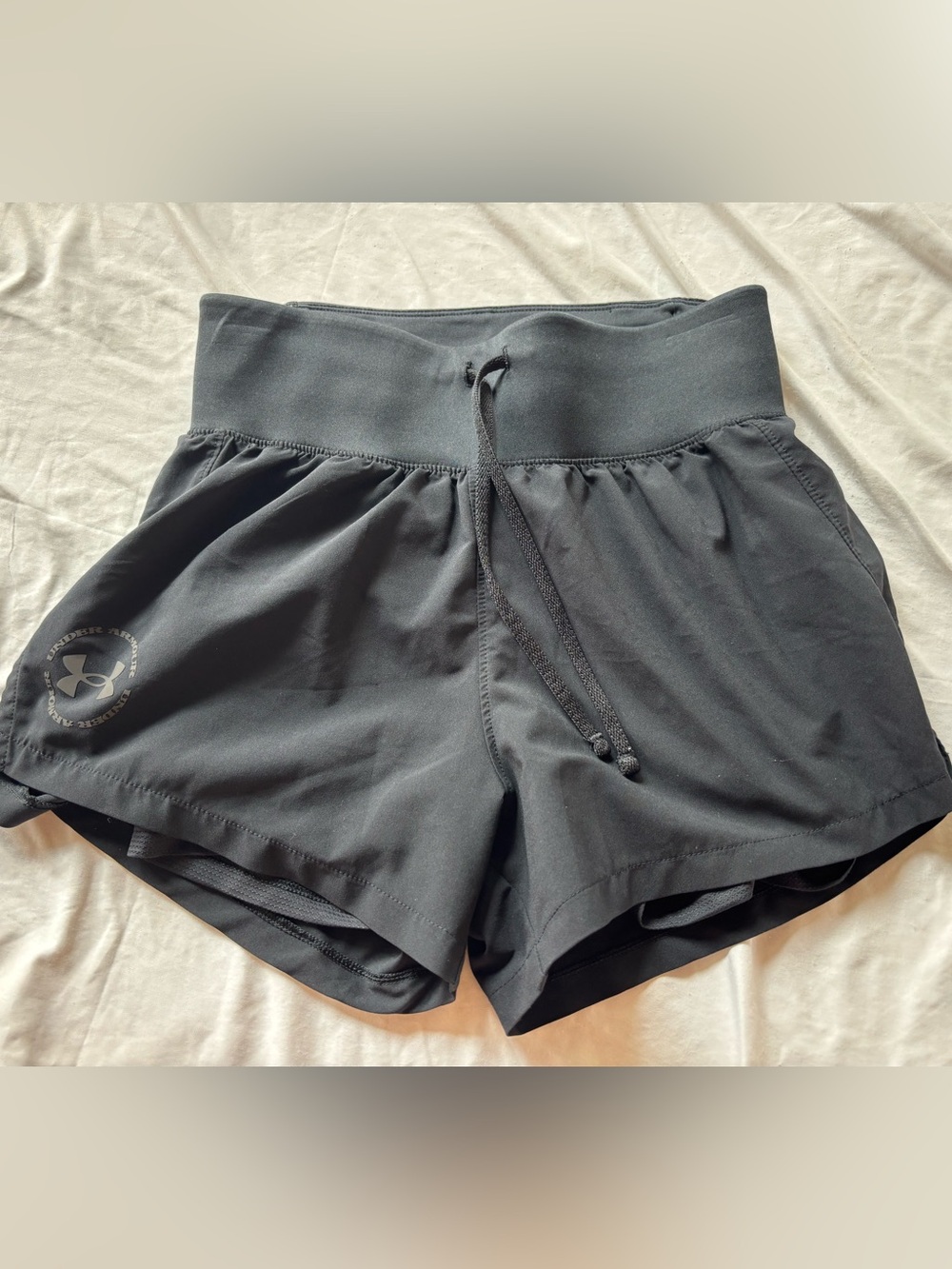 Under Armour Black Athletic Drawstring Shorts